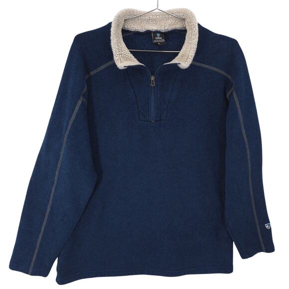 Kuhl Other - Kuhl Alfpaca Fleece Sweater Mens XL Blue 1/4 Zip Pullover Long Sleeve Outdoor